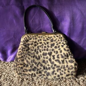 Leopard cheetah print purse